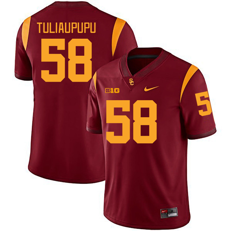 USC Trojans #58 Solomon Tuliaupupu Big 10 Conference College Football Jerseys Stitched Sale-Cardinal